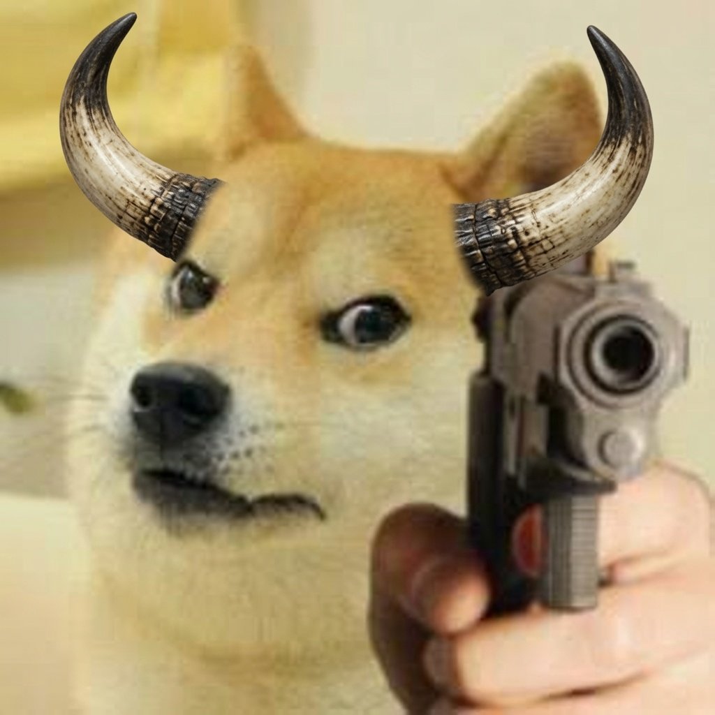 Pew pew Bogecoin meme